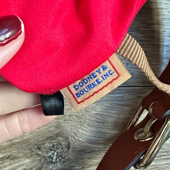 Dooney & Bourke Taupe and Coral Hobo Bag - Picture 14 of 16